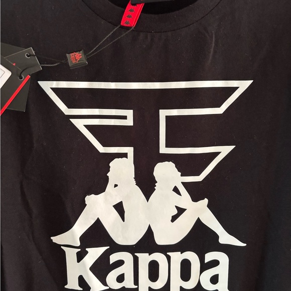 Kappa x FaZe Clan Fait AUTHENTIC Collab Men's Black T-Shirt Size Medium BNWT - Picture 3 of 9